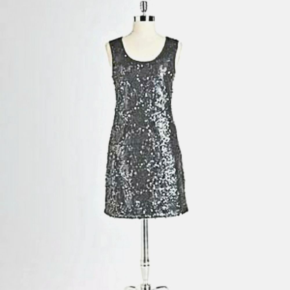 NWT 💟 Jeanne Beker Silver/Grey Dress  Size XL